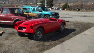 custom rebuilt, red, mga