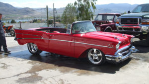 custom rebuilt, red, 1957, rag