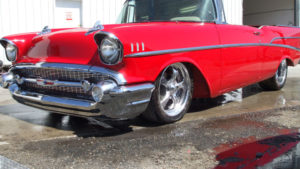 custom rebuilt, red, 1957, rag