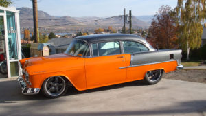 custom rebuilt, orange, chevrolet