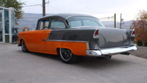 custom rebuilt, orange, chevrolet