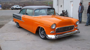 custom rebuilt, orange, chevrolet