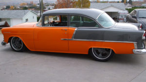 custom rebuilt, orange, chevrolet