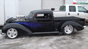 custom rebuilt, black, terraplane, hudson