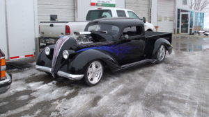 custom rebuilt, black, terraplane, hudson