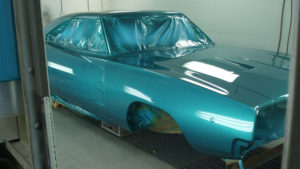 custom rebuilt, blue, dodge, charger