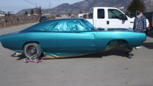 custom rebuilt, blue, dodge, charger