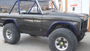 custom rebuilt, black, ford, bronco