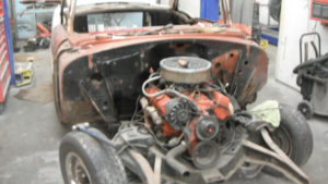 custom rebuilt, brown, 1956, Chevy