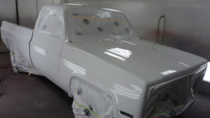 custom rebuilt, white, 1981, Chevy