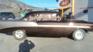 custom rebuilt, brown, 1956, Chevy