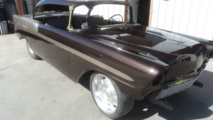 custom rebuilt, brown, 1956, Chevy