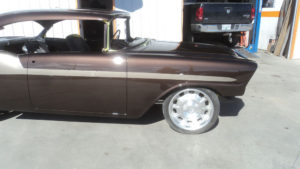 custom rebuilt, brown, 1956, Chevy