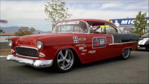 custom rebuilt, red, 1956, chevy