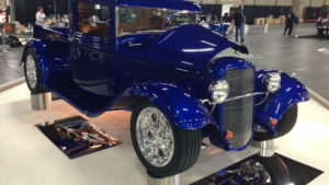 custom rebuilt, blue, 1933, ford, pickup truck