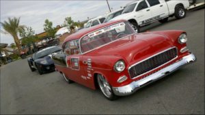 custom rebuilt, red, 1956, chevy