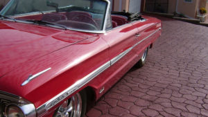 custom rebuilt, red, 1964, ford, galaxie