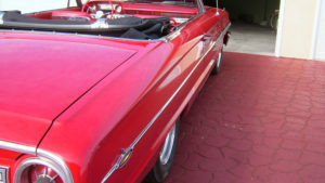 custom rebuilt, red, 1964, ford, galaxie