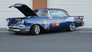 custom rebuilt, blue, 1957, Chevrolet, Bel Air