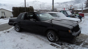 custom rebuilt, black, buick, grand national