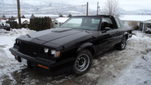 custom rebuilt, black, buick, grand national