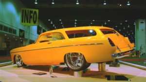 custom rebuilt, orange, 1955, Chrysler