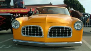 custom rebuilt, orange, 1955, Chrysler