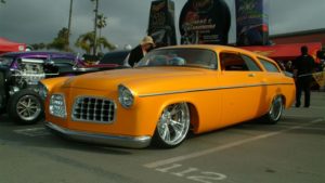 custom rebuilt, orange, 1955, Chrysler