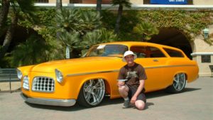 custom rebuilt, orange, 1955, Chrysler