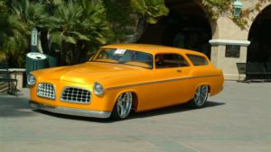 custom rebuilt, orange, 1955, Chrysler