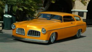 custom rebuilt, orange, 1955, Chrysler