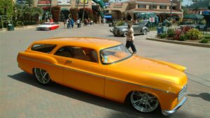 custom rebuilt, orange, 1955, Chrysler