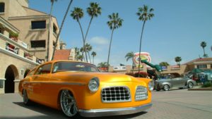 custom rebuilt, orange, 1955, Chrysler