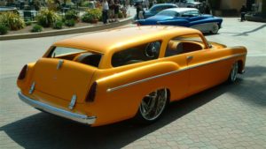 custom rebuilt, orange, 1955, Chrysler