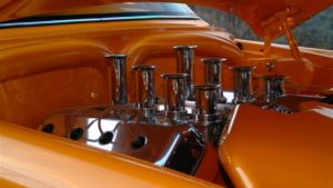 custom rebuilt, orange, 1955, Chrysler