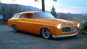 custom rebuilt, orange, 1955, Chrysler