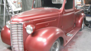 custom rebuilt, red, 1941, chevy, pickup truck