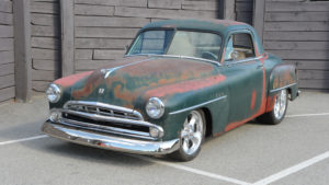 custom rebuilt, green, 1950, plymouth