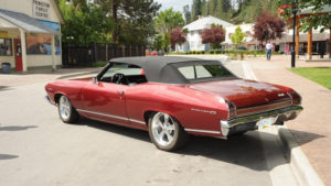 custom rebuilt, red, 1969, chevy, malibu