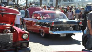 custom rebuilt, red, 1956, chevy