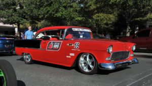custom rebuilt, red, 1956, chevy