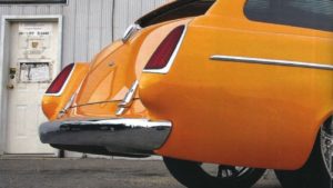 custom rebuilt, orange, 1955, Chrysler