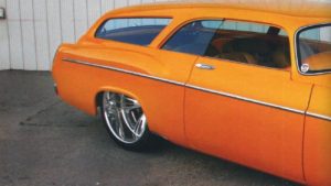 custom rebuilt, orange, 1955, Chrysler