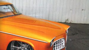 custom rebuilt, orange, 1955, Chrysler