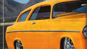 custom rebuilt, orange, 1955, Chrysler