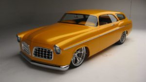 custom rebuilt, orange, 1955, Chrysler