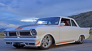 custom rebuilt, white, 1964, Pontiac, Acadian