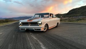 custom rebuilt, white, 1964, Pontiac, Acadian